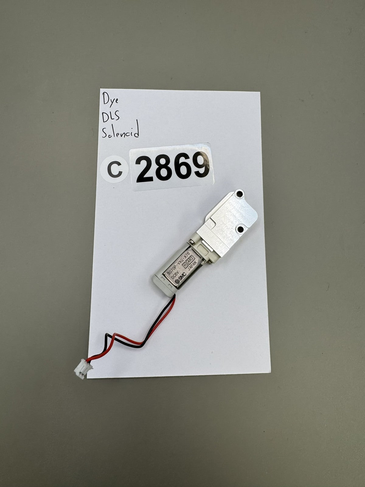 Dye DLS Solenoid