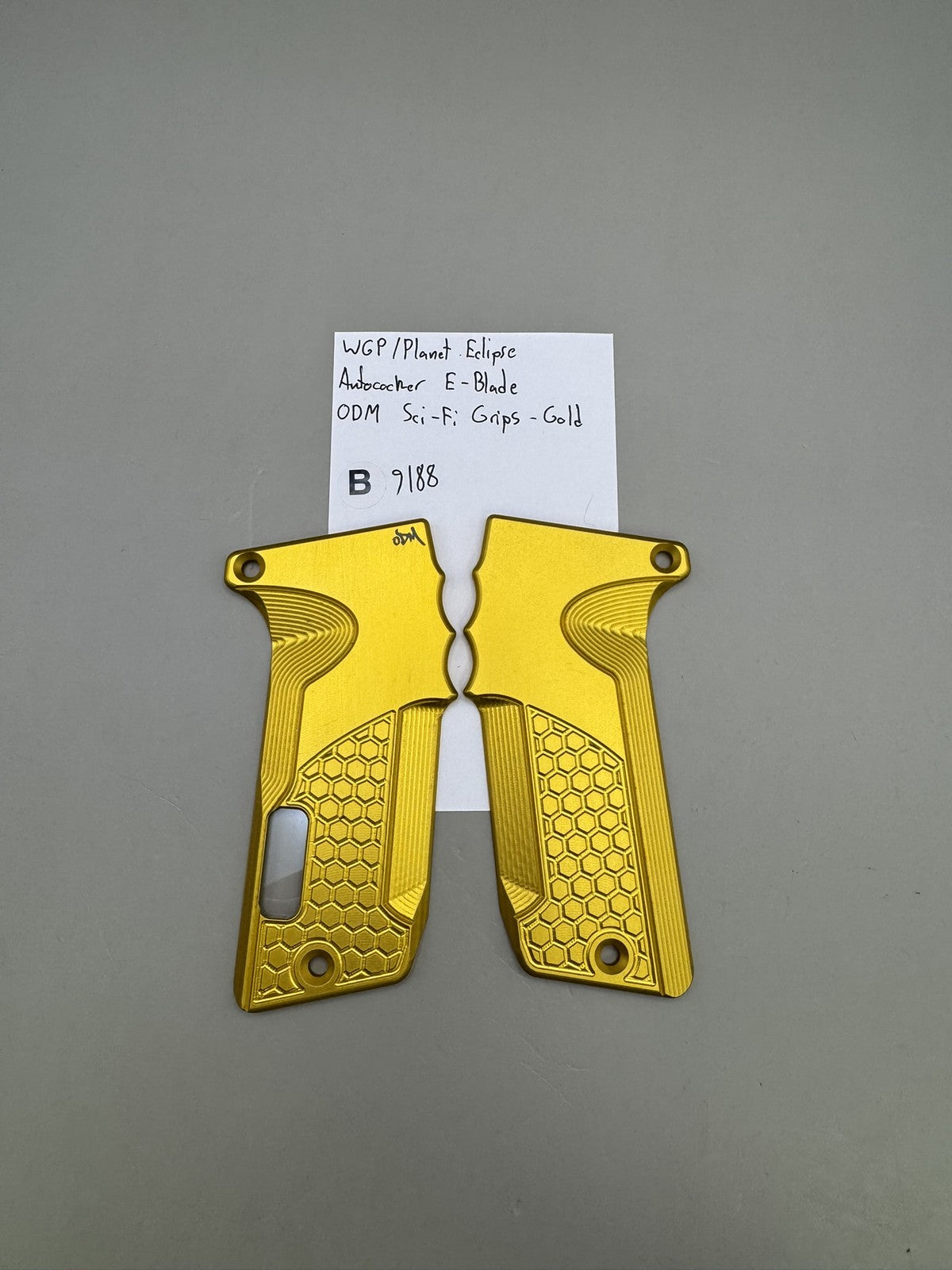 WGP/Planet Eclipse Autococker E-Blade ODM Sci-Fi Grips - Gold