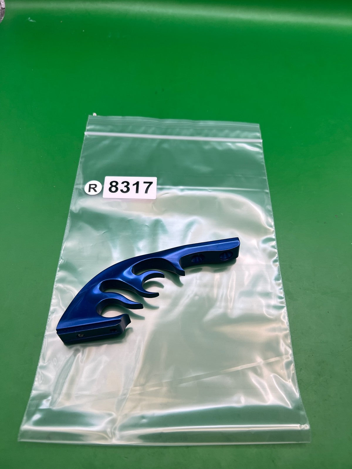 CP Custom Products Flame Drop Forward Blue Anodized Paintball ASA