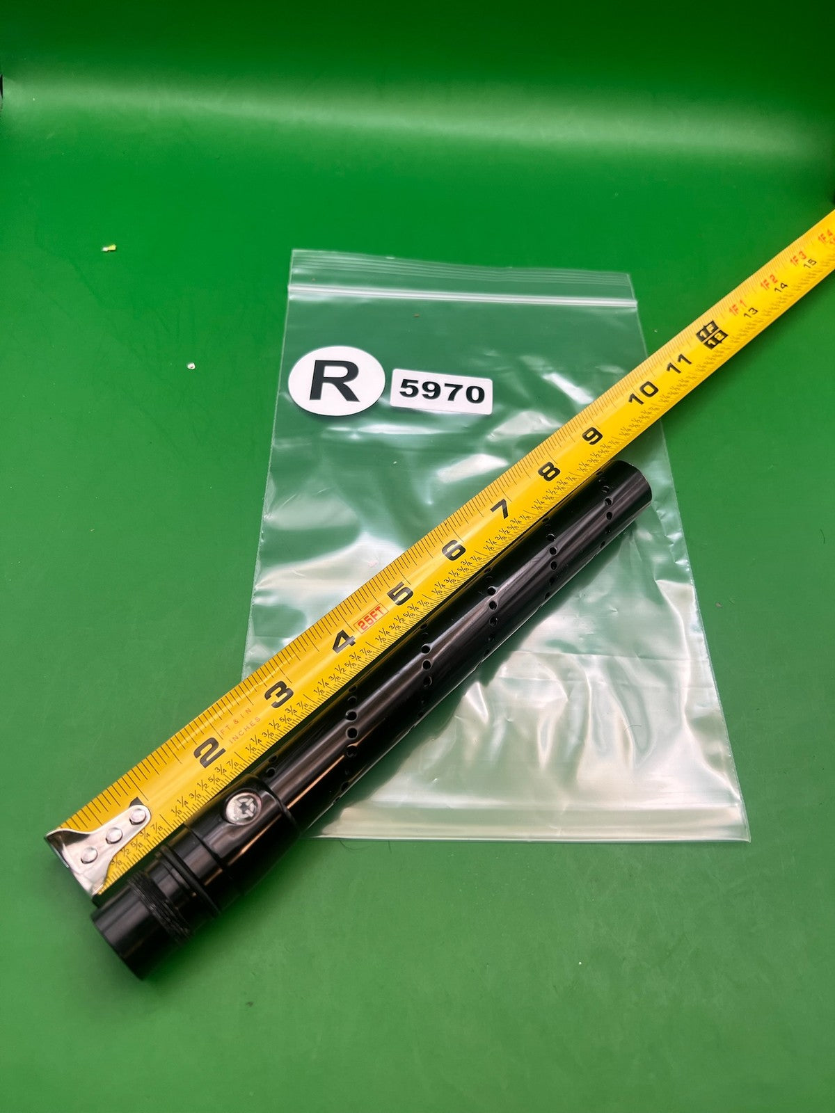 Freak 12 Inch Tip - used paintball barrel tip - black