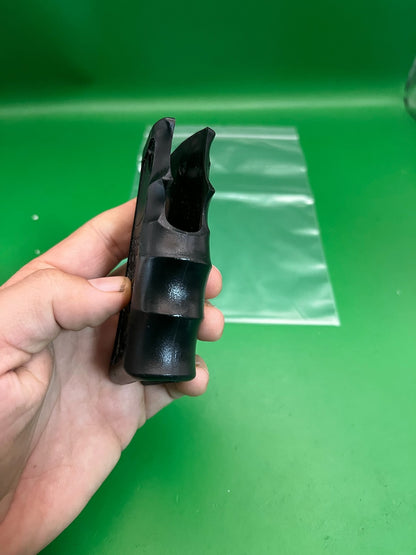 Bob Long 1911/45 Style Skull Grip Panels Black Split Grips