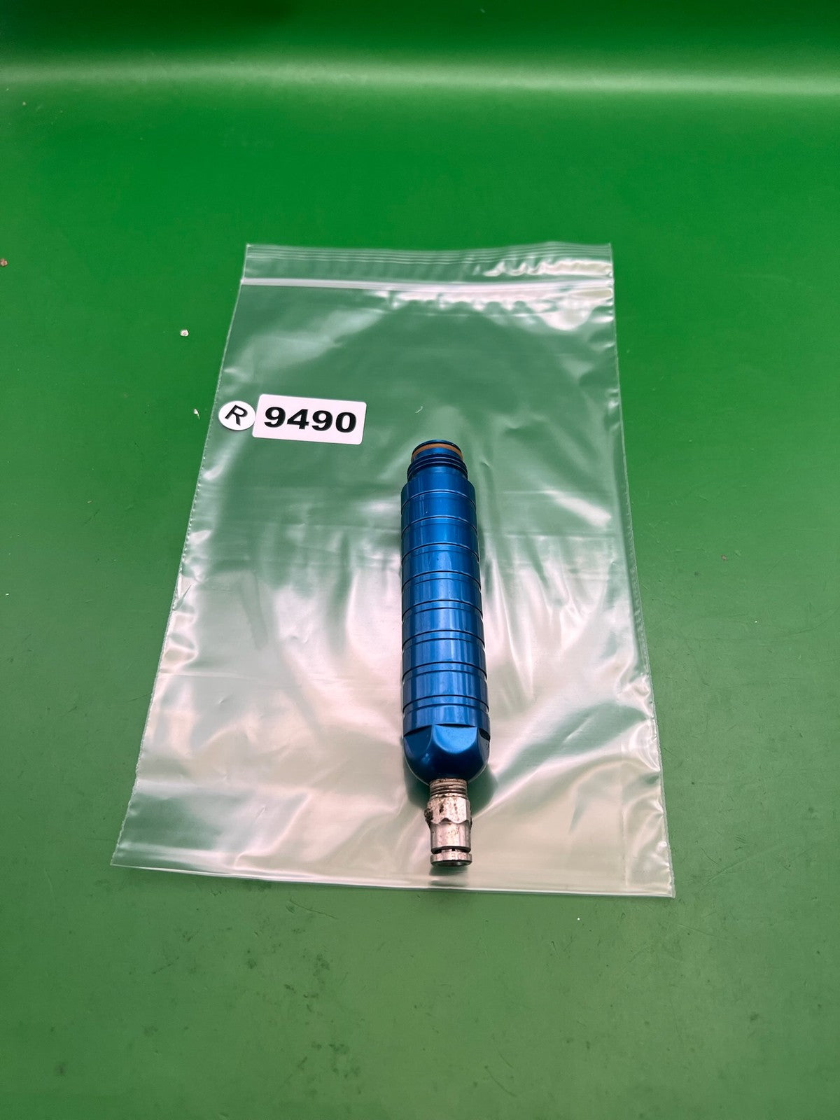 Smart Parts Gas Through Front Grip Blue Anodized Aluminum Paintball Marker