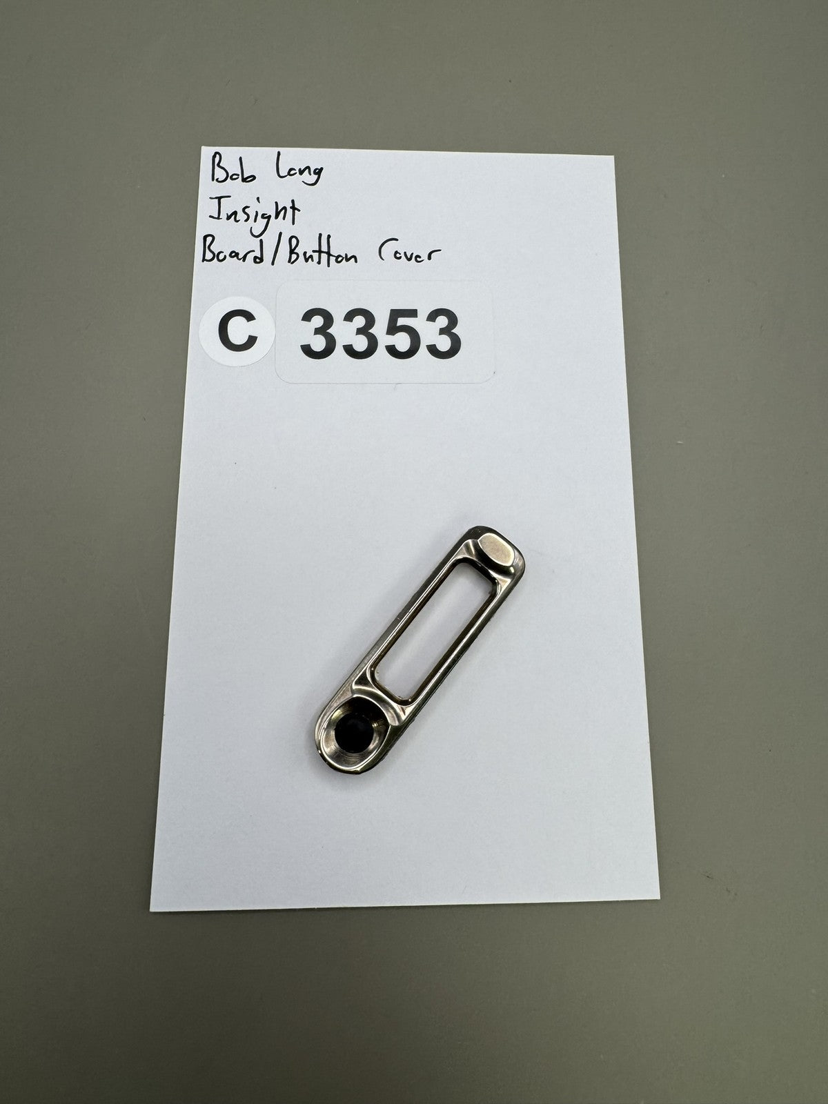 Bob Long Insight Board/Button Cover