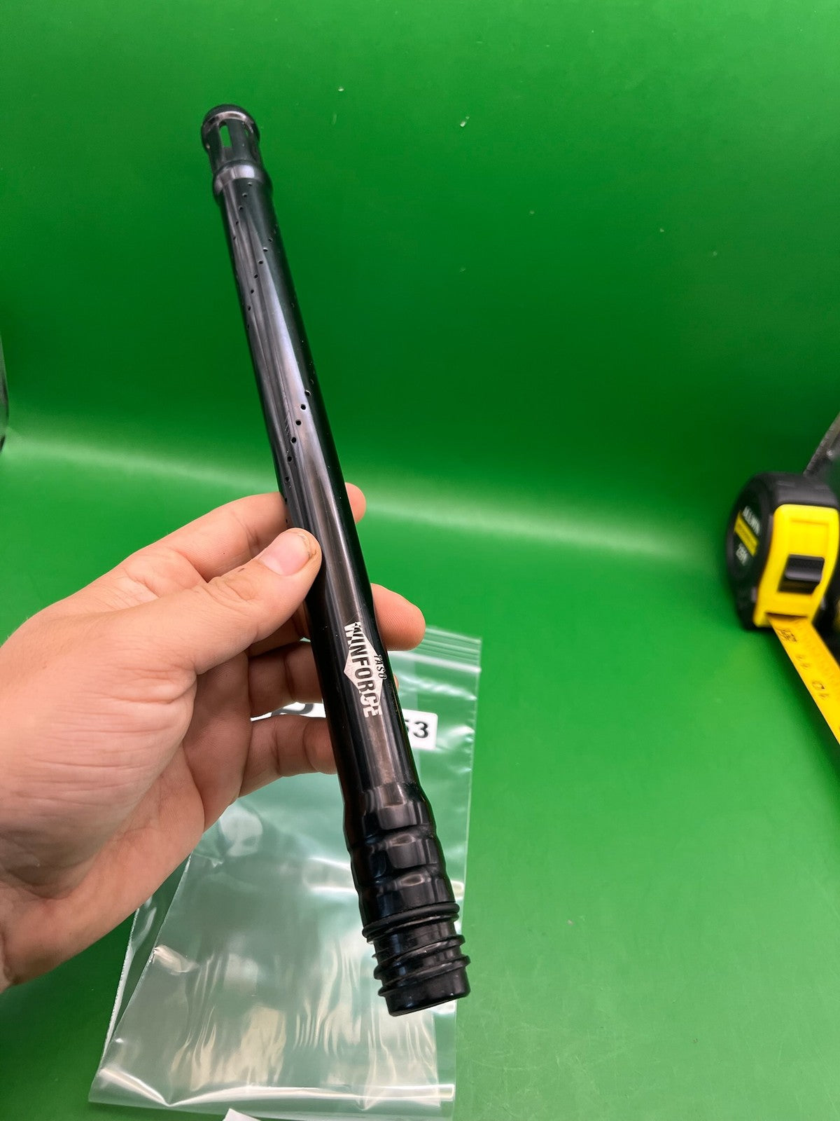 Twinforce 98 One Piece Barrel 12" Black Tippmann 98 - used paintball barrel - black