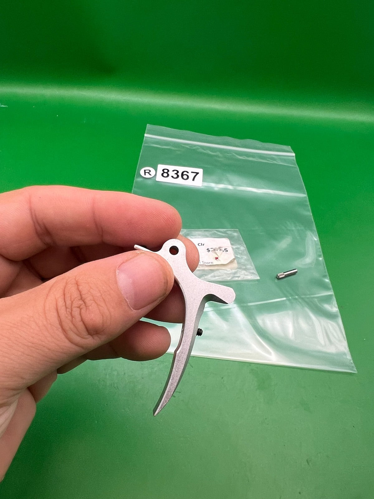 Proto UL SLG Paintball Trigger Clear Silver Aluminum Two-Finger