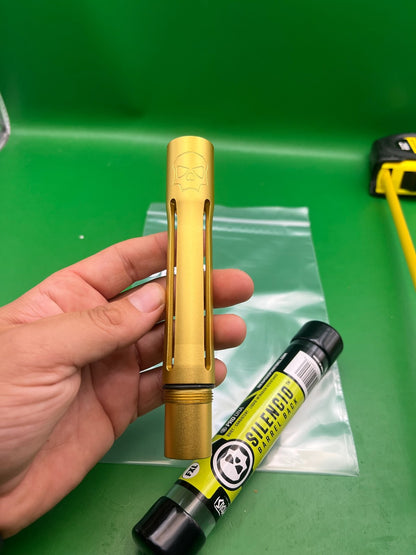 Infamous Silencio FXL Freak XL Barrel Back Autococker Thread Dust Gold