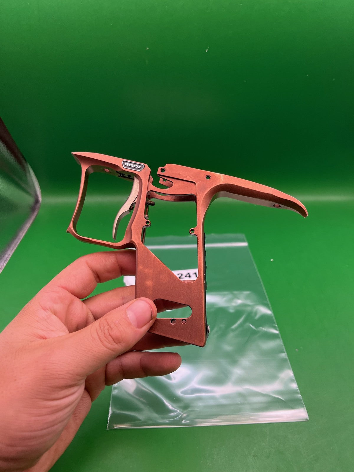 Planet Eclipse Ego Frame - used paintball trigger frame - copper anno