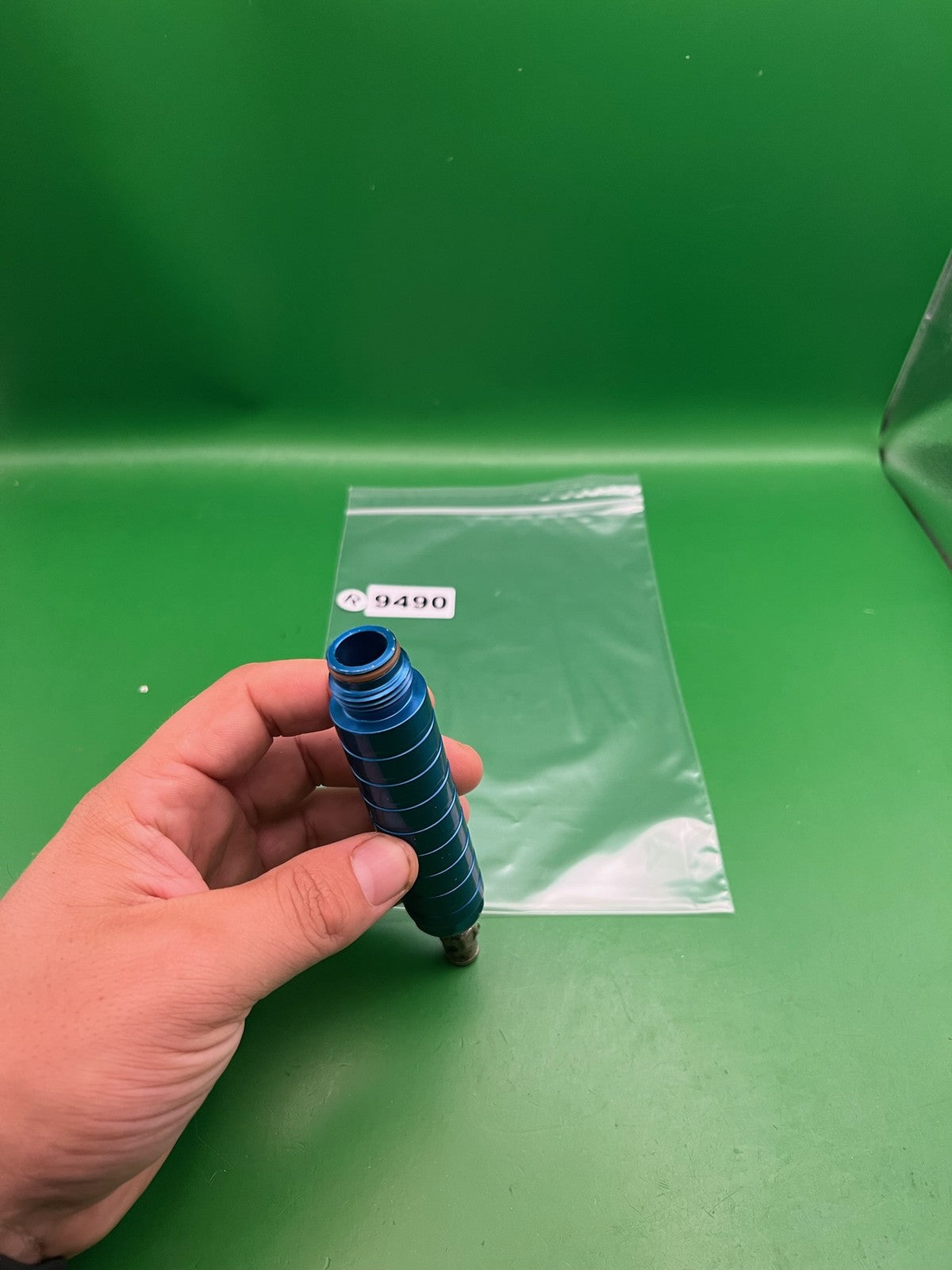 Smart Parts Gas Through Front Grip Blue Anodized Aluminum Paintball Marker
