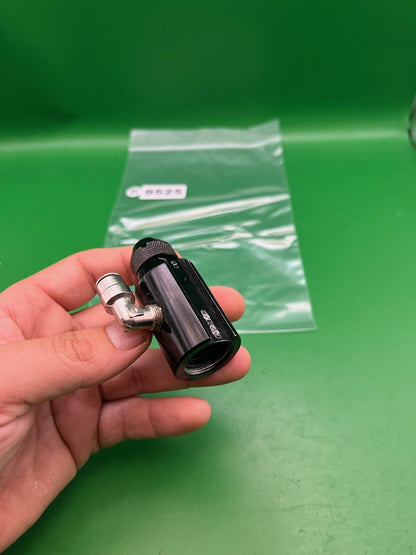 Custom Products CP ASA Black Gloss Knurled Knob w/ Elbow Fitting