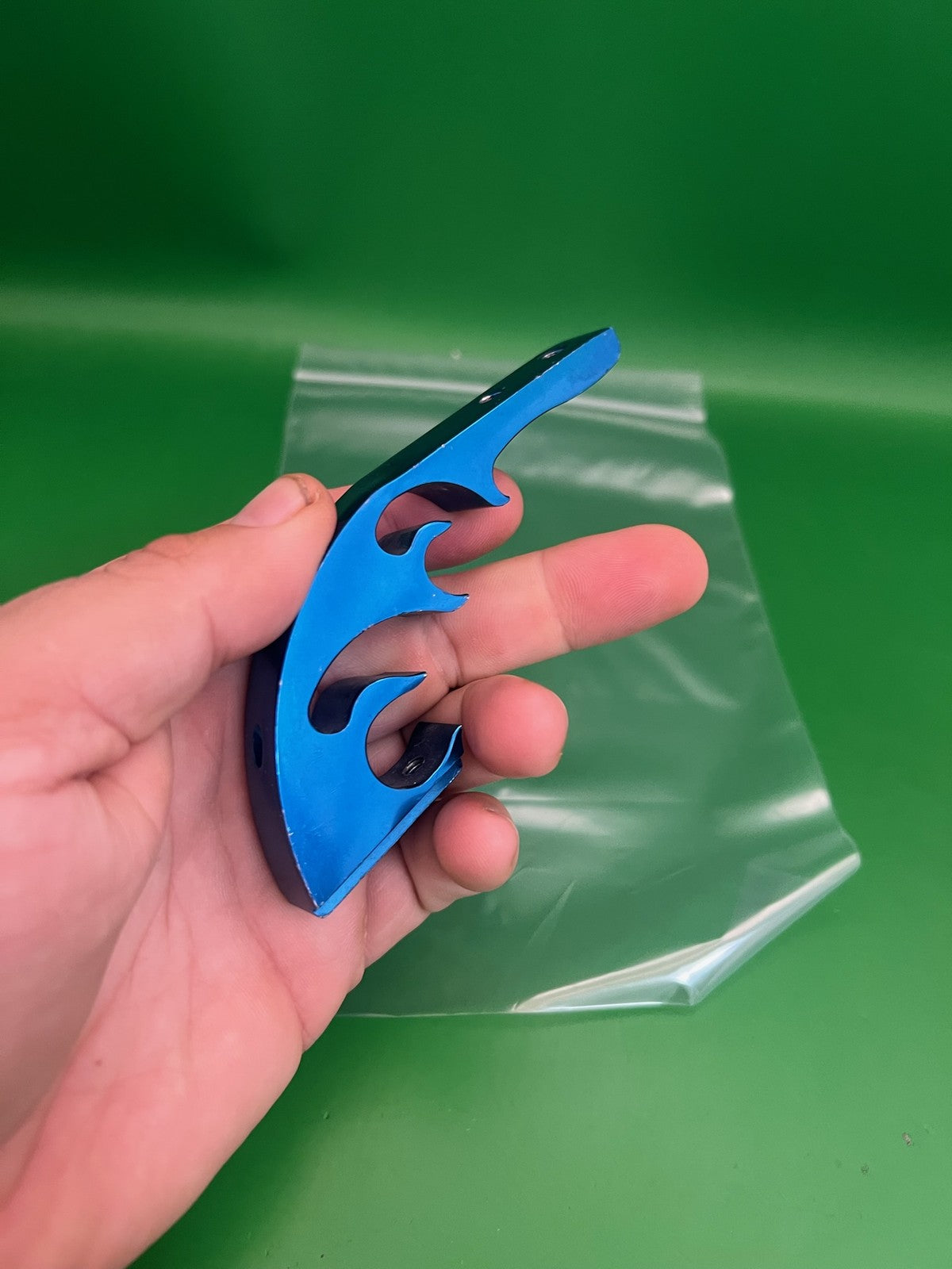 Custom Products CP Flame ASA Rail Drop Forward Blue Anodized Aluminum
