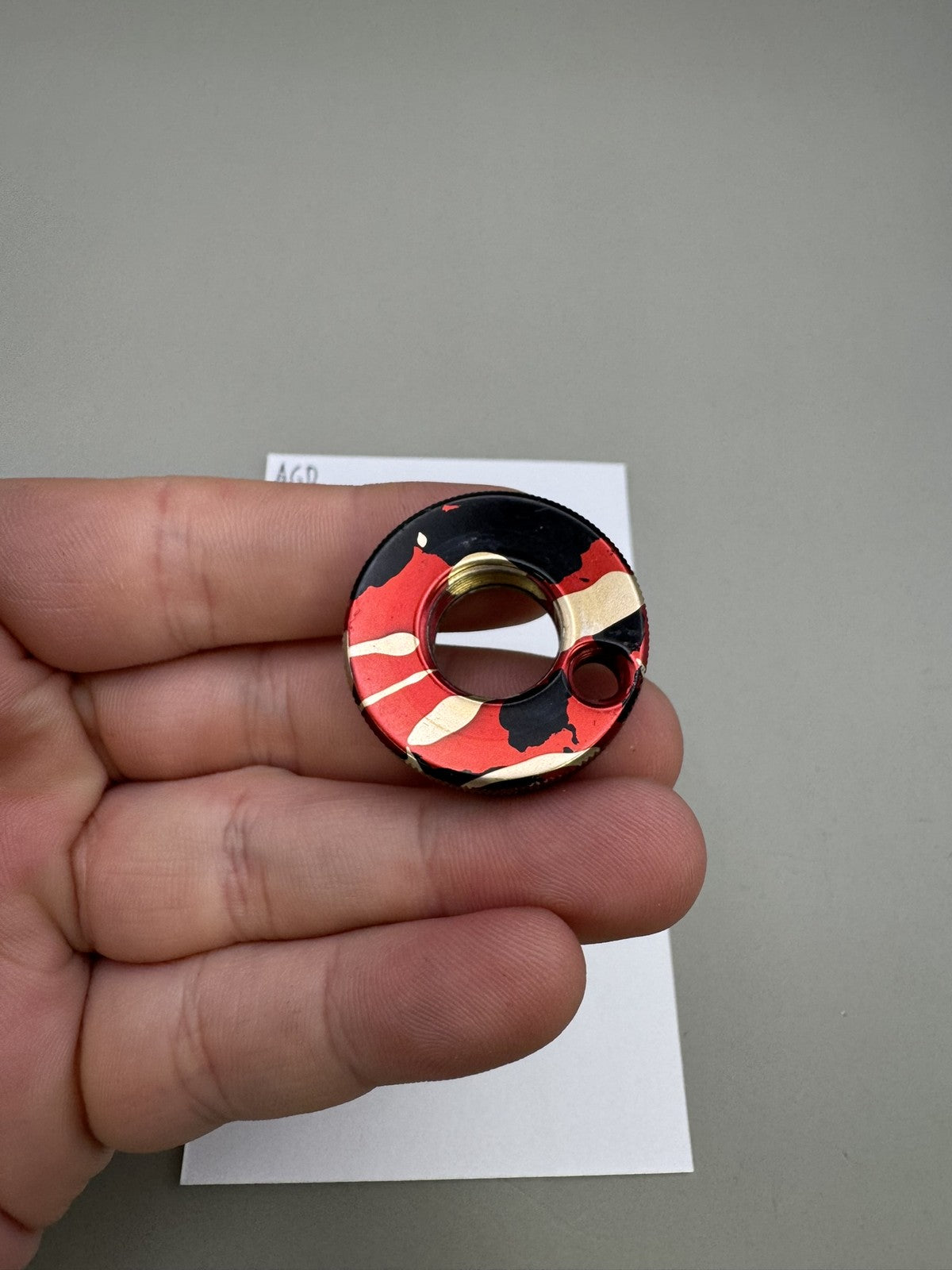 AGD Automag Classic Tournament Lock - Black/Gold/Red Splash