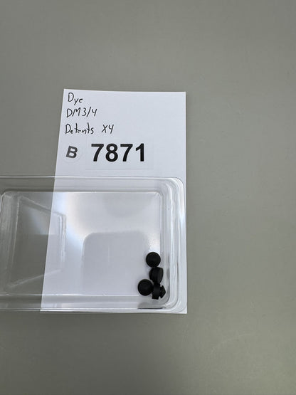 Dye DM3 DM4 Ball Detents Black x4