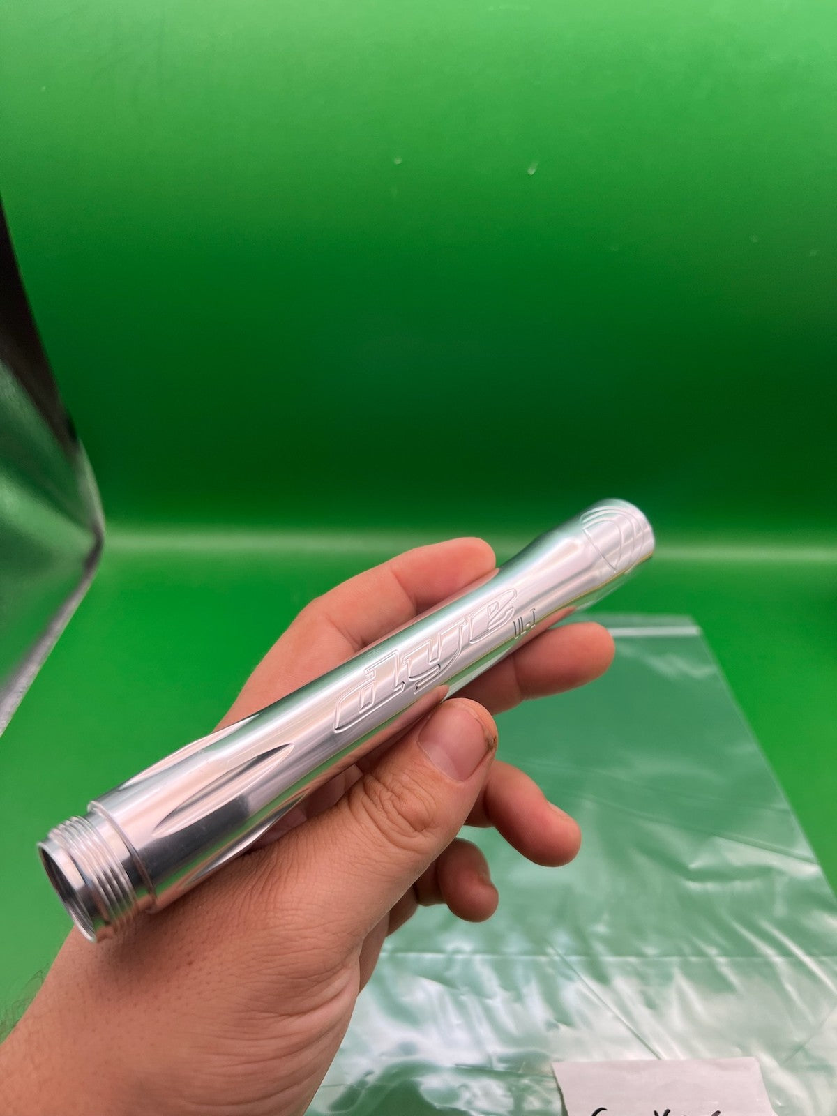 Dye UL-I Barrel Back Autococker AC Thread Polished Clear Silver