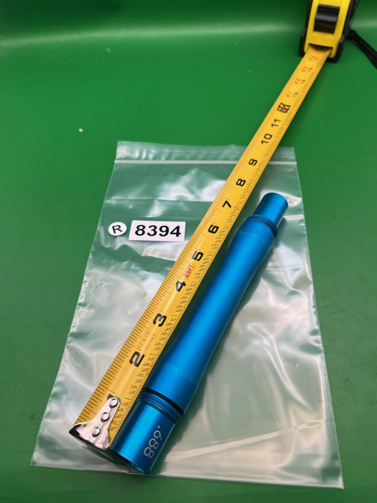 Empire Paintball Barrel Back Satin Blue .688 Bore AC Autococker Thread 8"