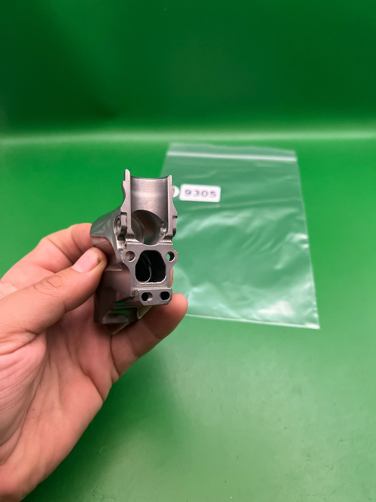 Bob Long G6R Front Half Body Silver Raw Aluminum Paintball Marker Part