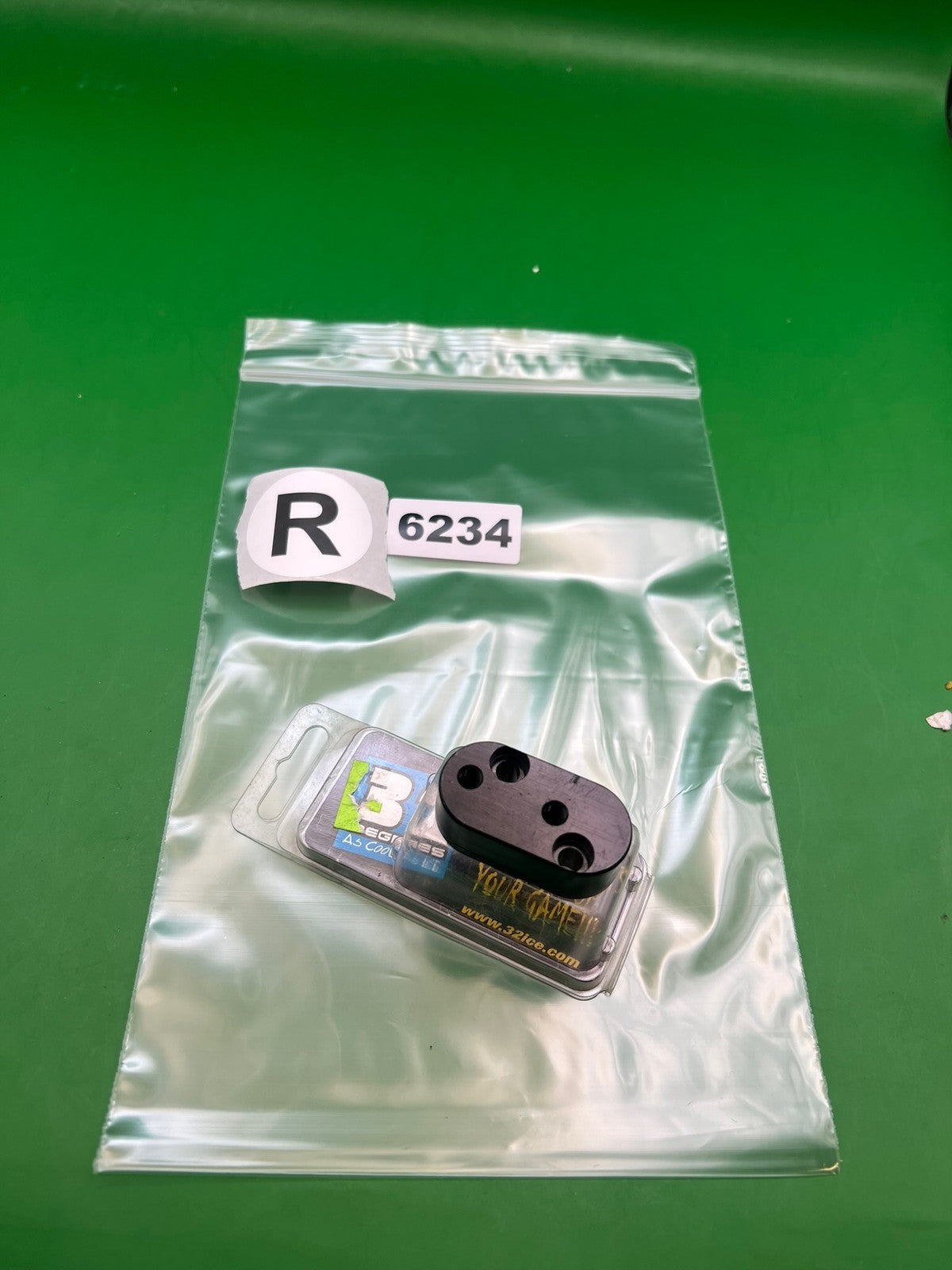 32 Degrees A3 Cool As Ice Trigger Block Spacer Black - used paintball trigger block spacer - black