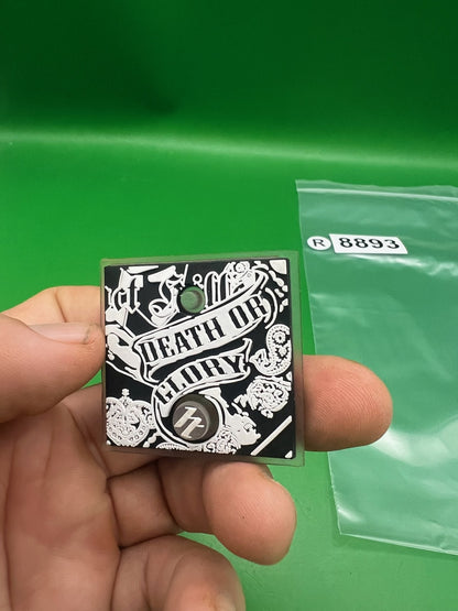 Hybrid Halo Death Or Glory Board Cover Plate Black White Tattoo