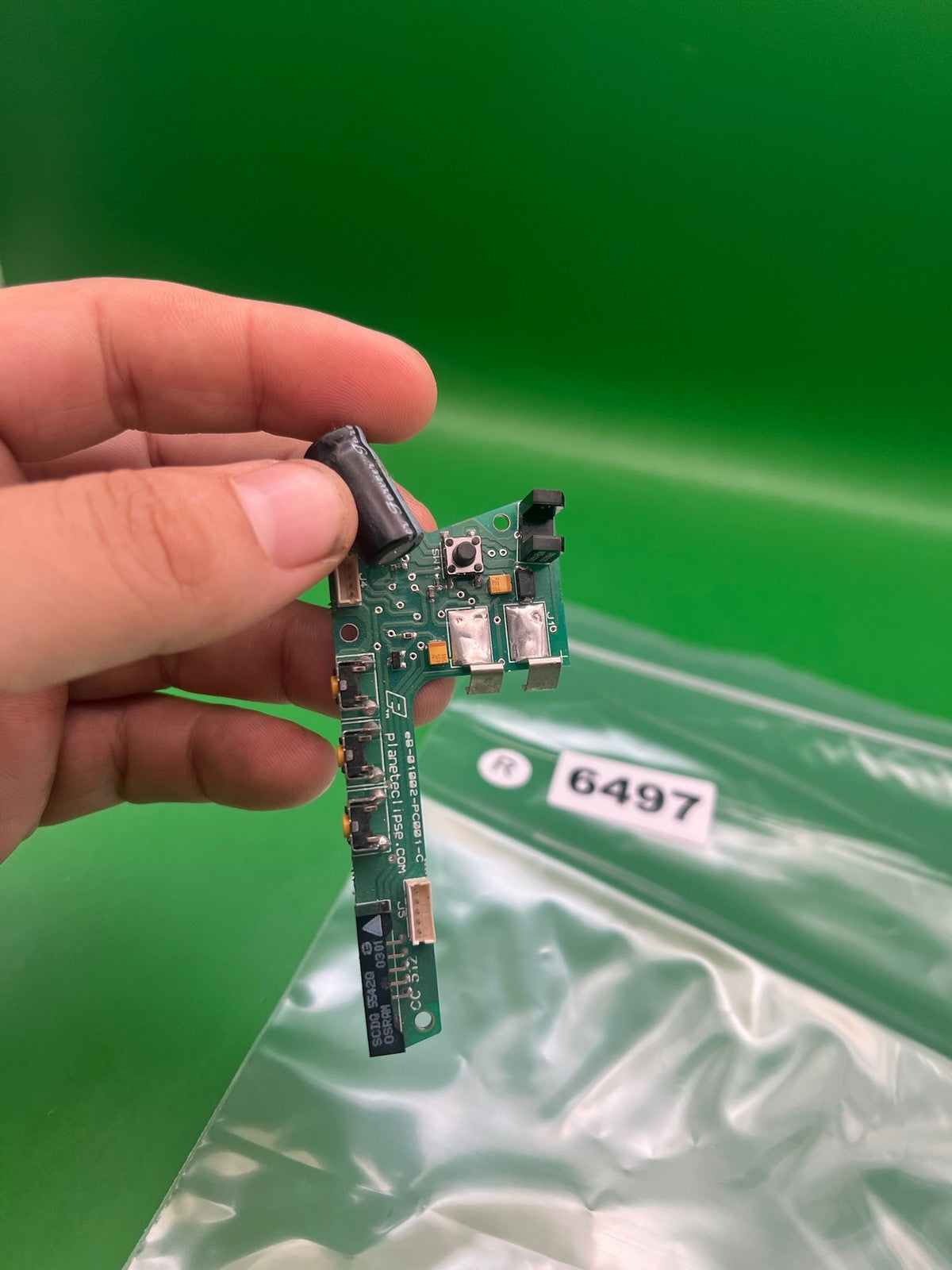 Planet Eclipse E1 Eblade Board - used paintball board - green pcb