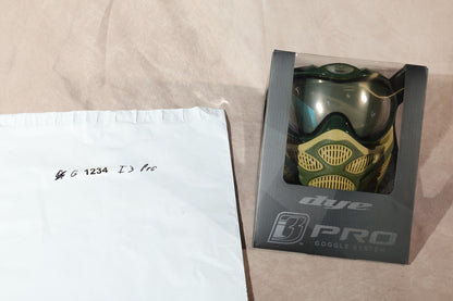 Dye i3 Pro Paintball Goggle System Mask Green Tan Camo New in Box