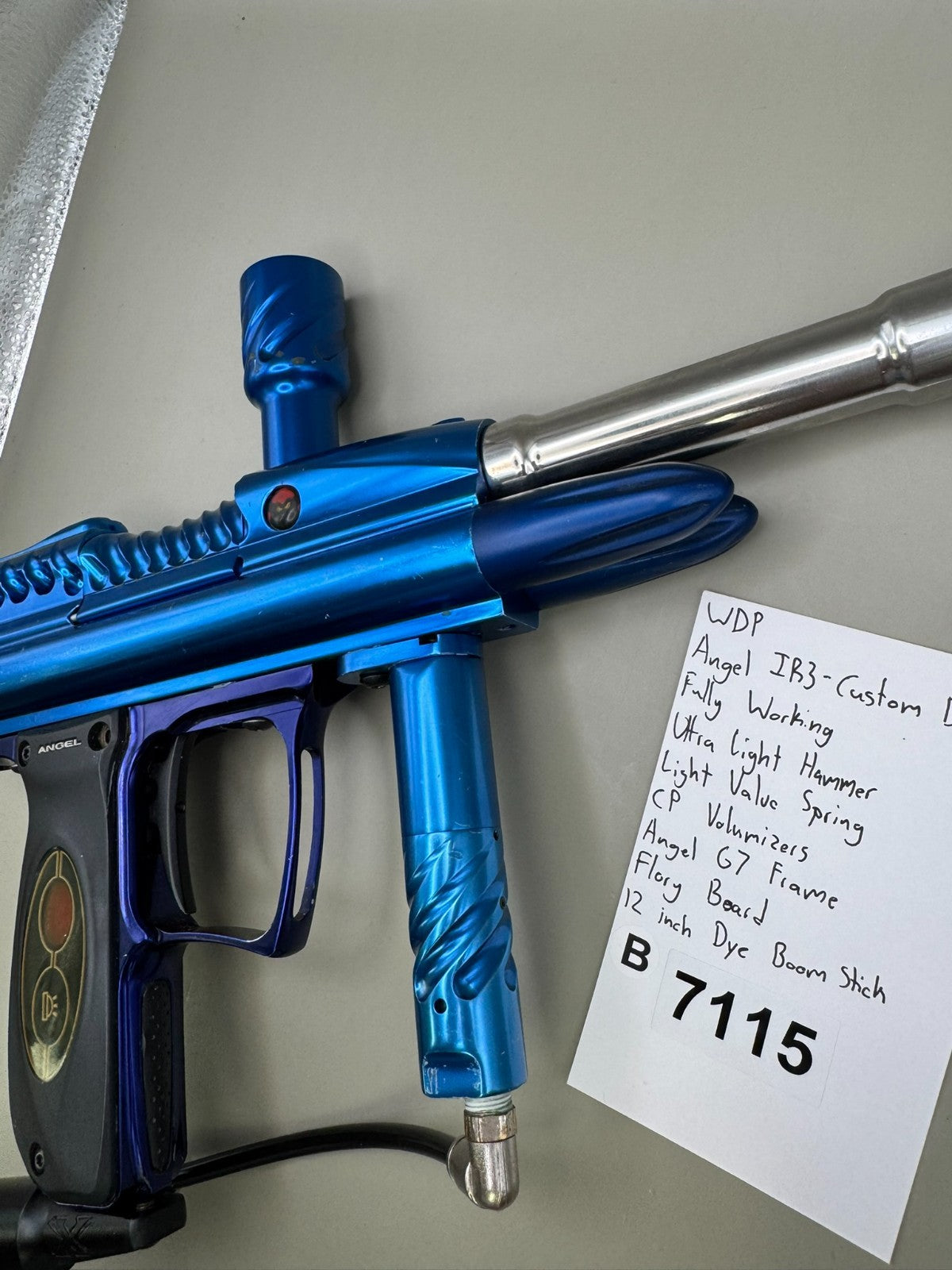 Angel IR3 - Custom Dark Blue Paintball Marker Fully Working