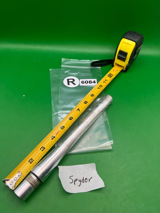 Spyder One-Piece Barrel 10" .880 Silver Aluminum - used paintball barrel - silver