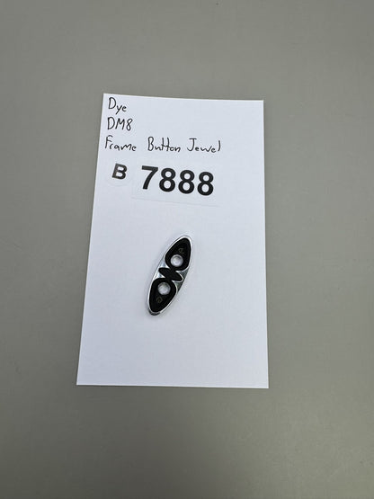 Dye DM8 Frame Button Jewel Silver Black