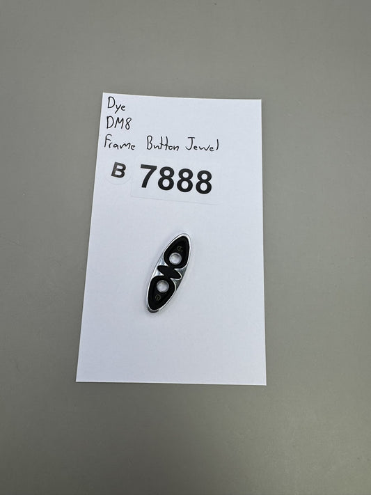 Dye DM8 Frame Button Jewel Silver Black
