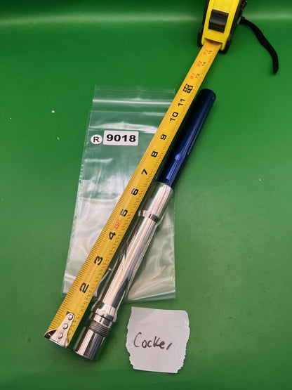 12" 2-Piece Barrel Silver Blue AC Thread .686 Bore Autococker