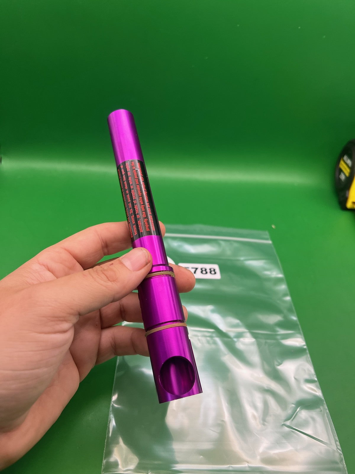 Automag 10" Shorty  .692 Barrel Purple - used paintball barrel - purple anno