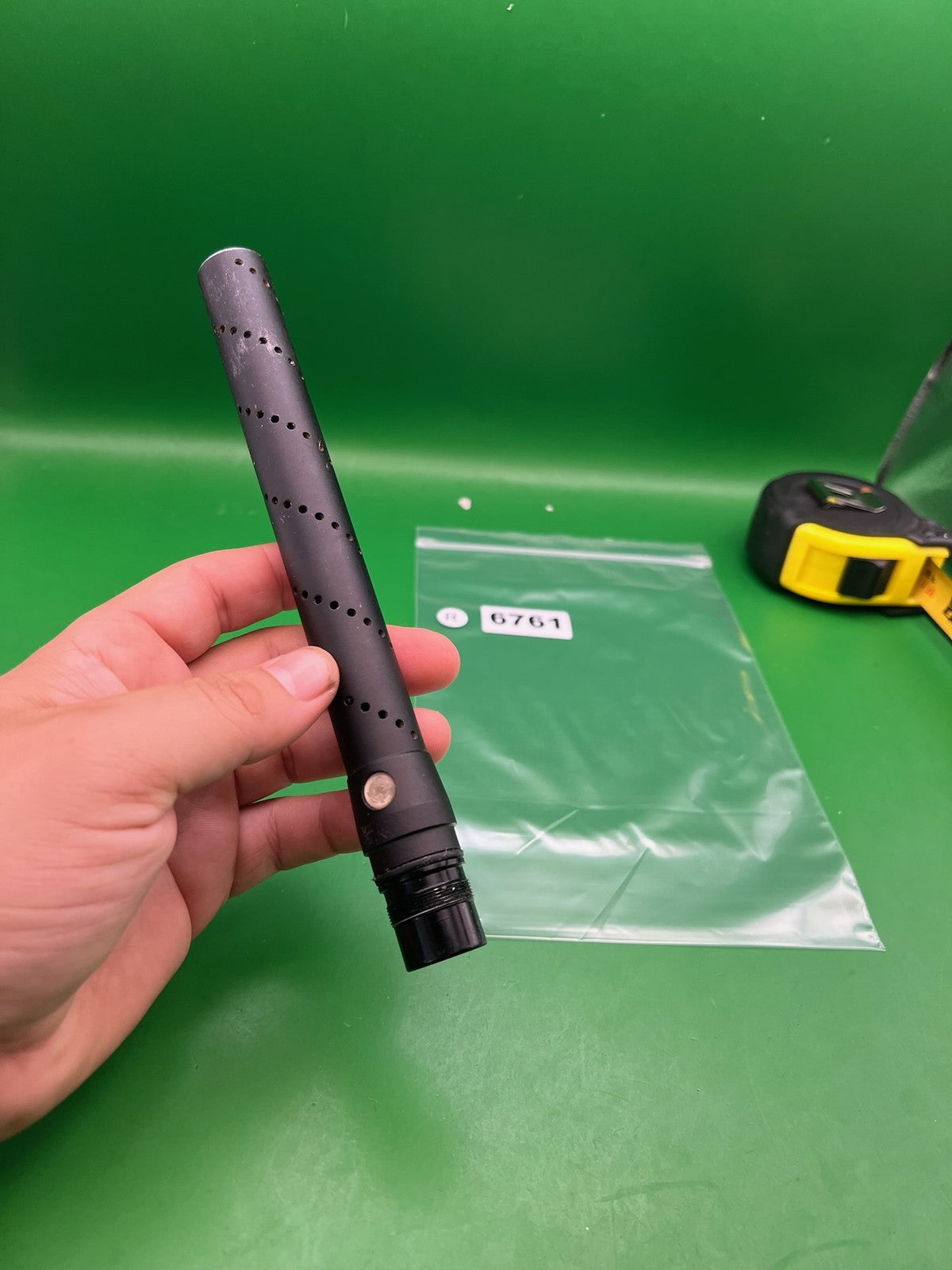 Black Freak Tip 12 Inch - used paintball barrel tip - black