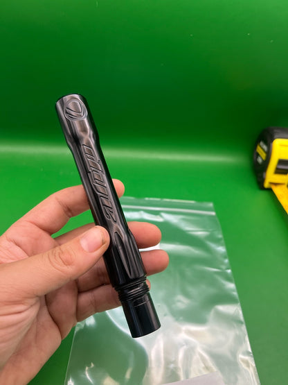 Spyder Ultralite Barrel Back Black .688 Bore - used paintball barrel back - black
