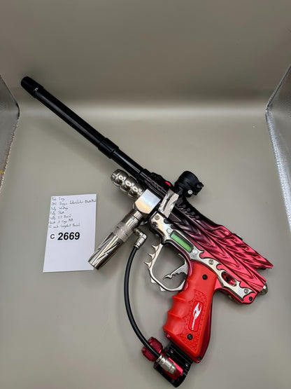 Bob Long 2k2 Dragon Intimidator - Black/Red - Paintball Marker Fully Working