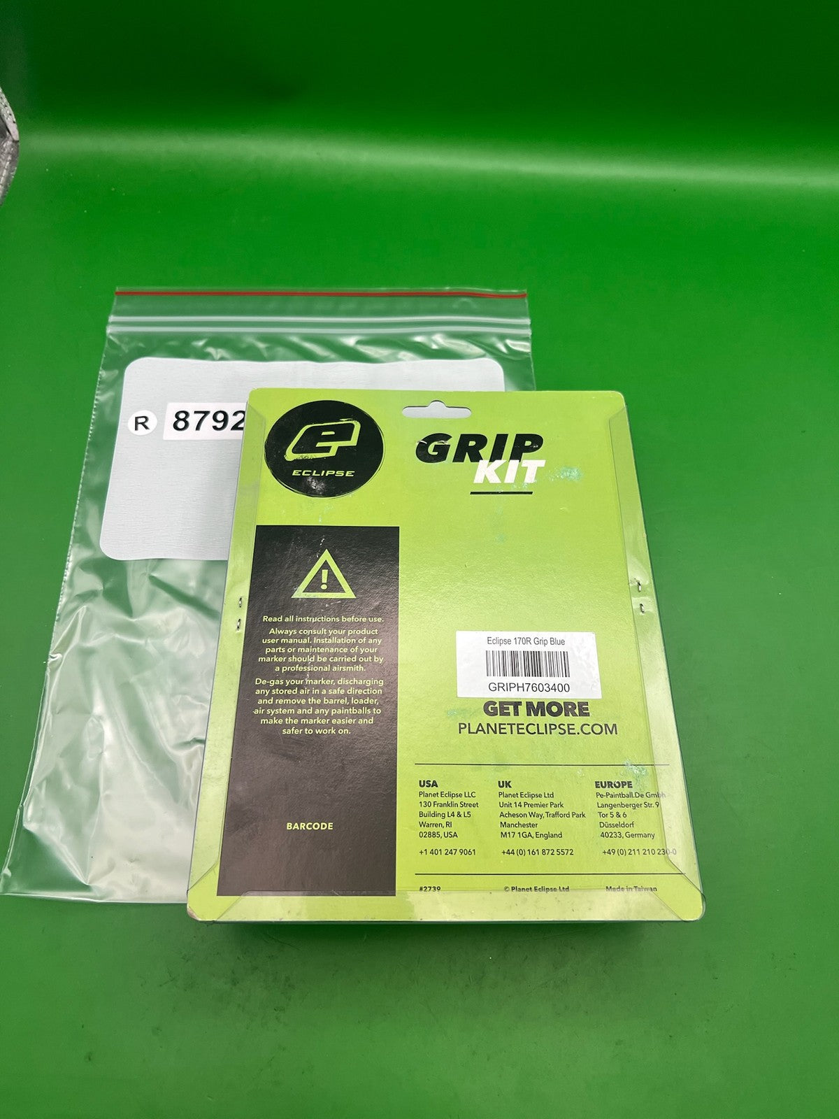 Planet Eclipse Gtek 170R Rubber Grip Kit Blue NOS GRIPH7603400