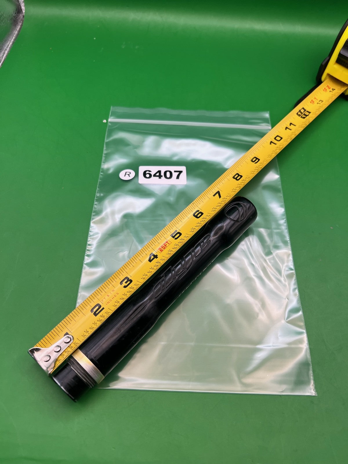 Dye Ultralite Barrel Back Black .689 Angel A1 - used paintball barrel back - black
