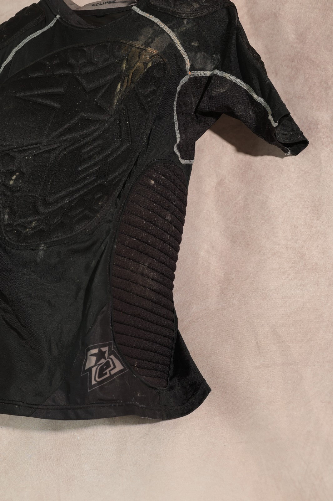 Planet Eclipse Padded Paintball Compression Shirt Black Size Small Protection