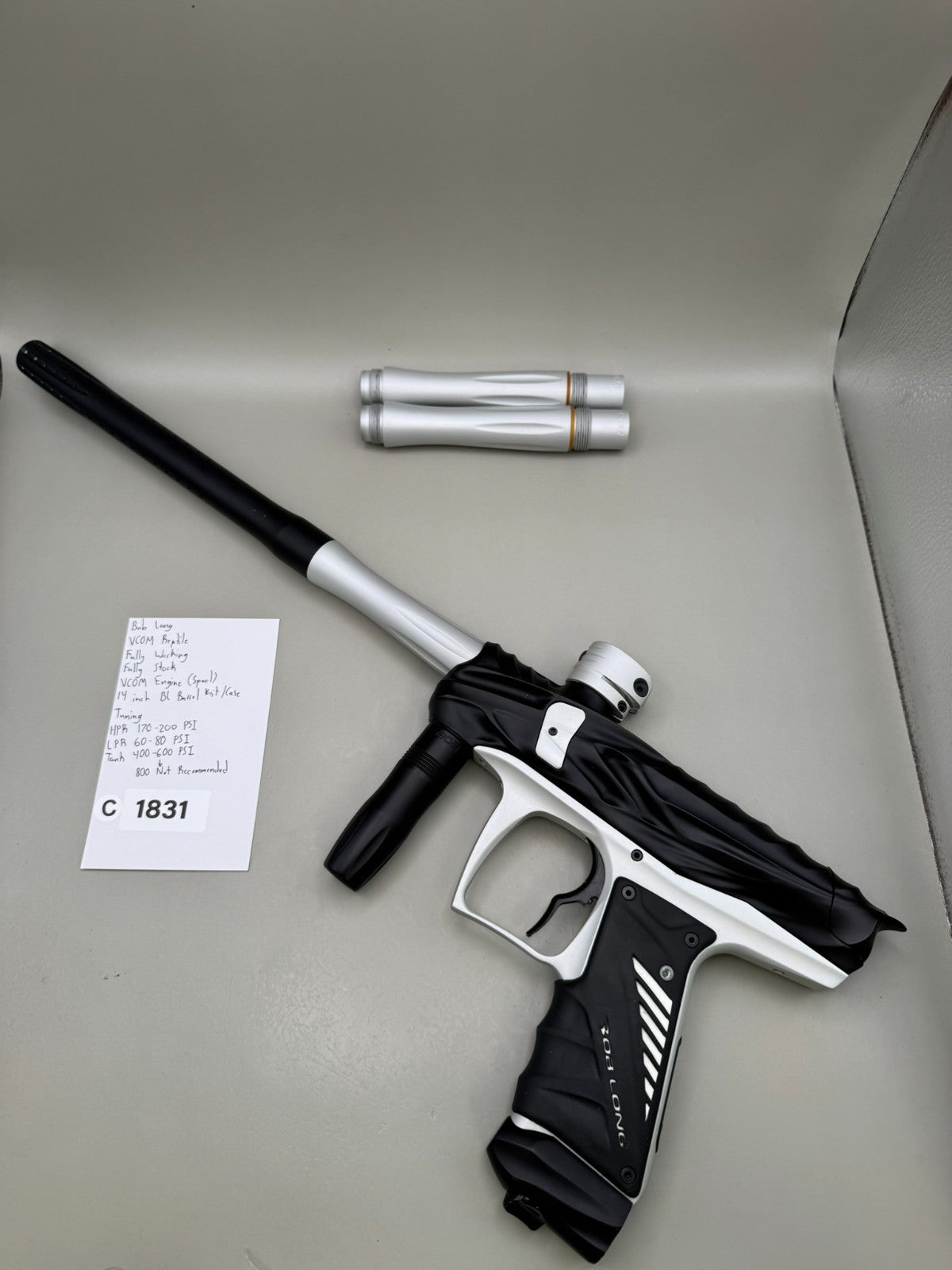 Bob Long VCOM Reptile - Paintball Marker Fully Working