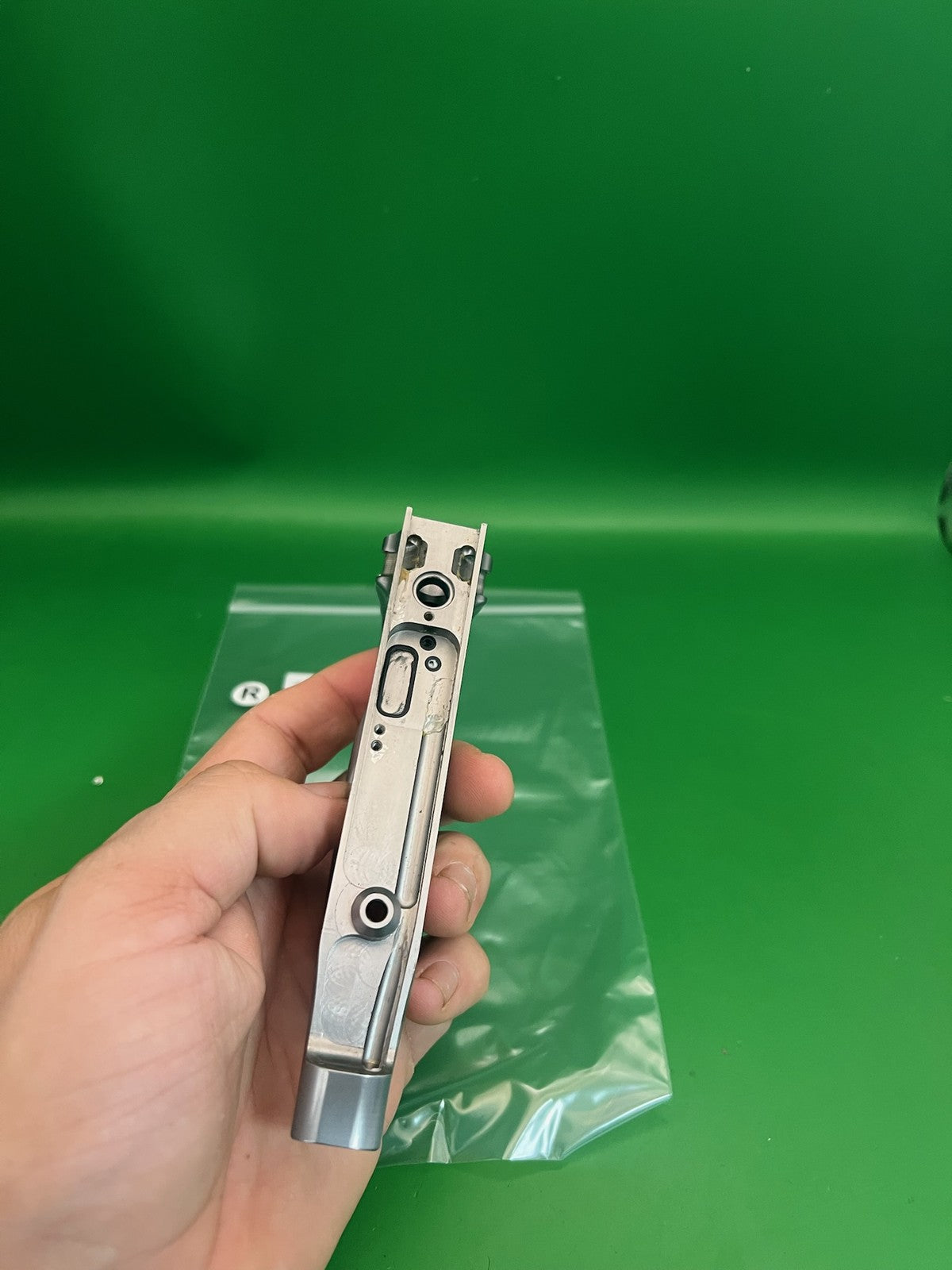 Bob Long G6R Back Body Half Silver Aluminum Paintball Marker
