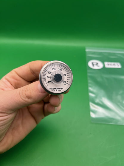Ashcroft 300 PSI Mini Paintball Pressure Gauge 0-300 PSI Made in USA