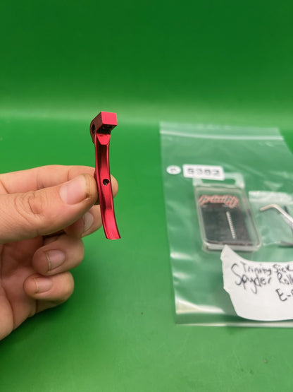 Trinity Sick Spyder Roller Trigger E-Frame Red Aluminum