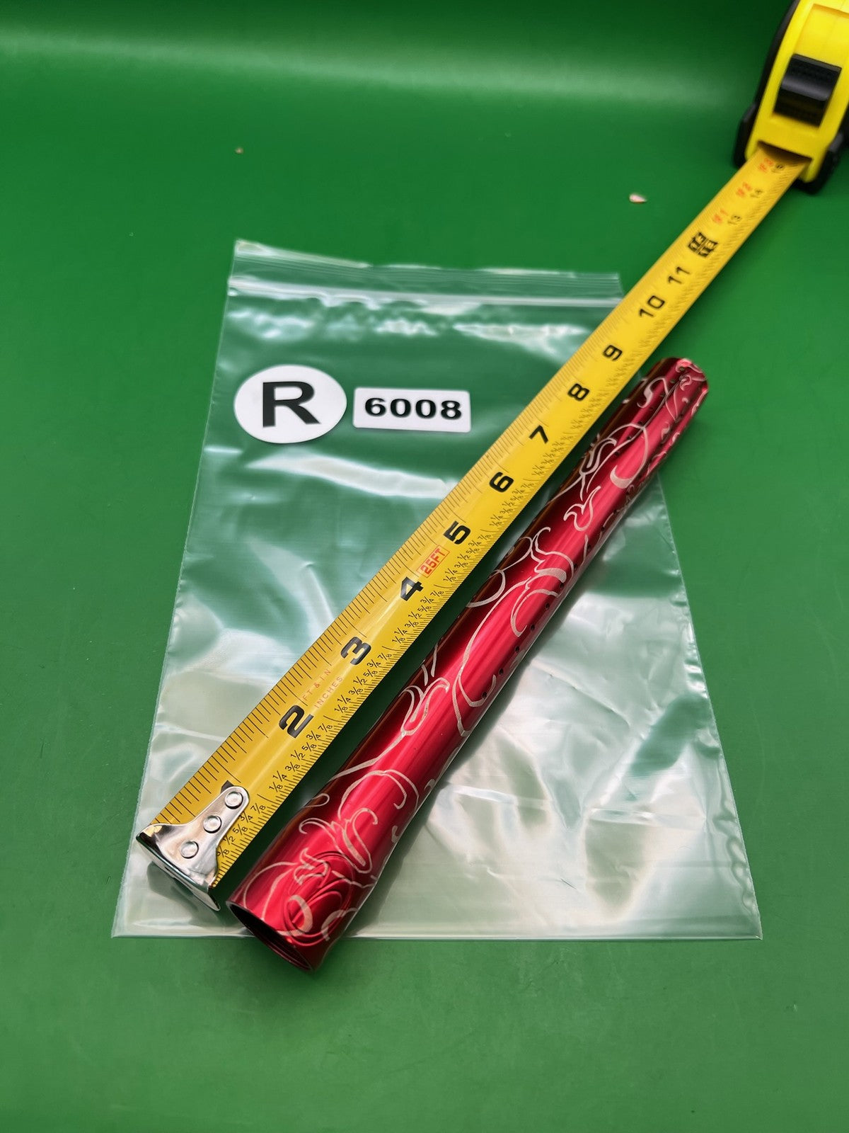 Bob Long Custom Laser 2 Piece Barrel Tip - used paintball barrel tip - red anno
