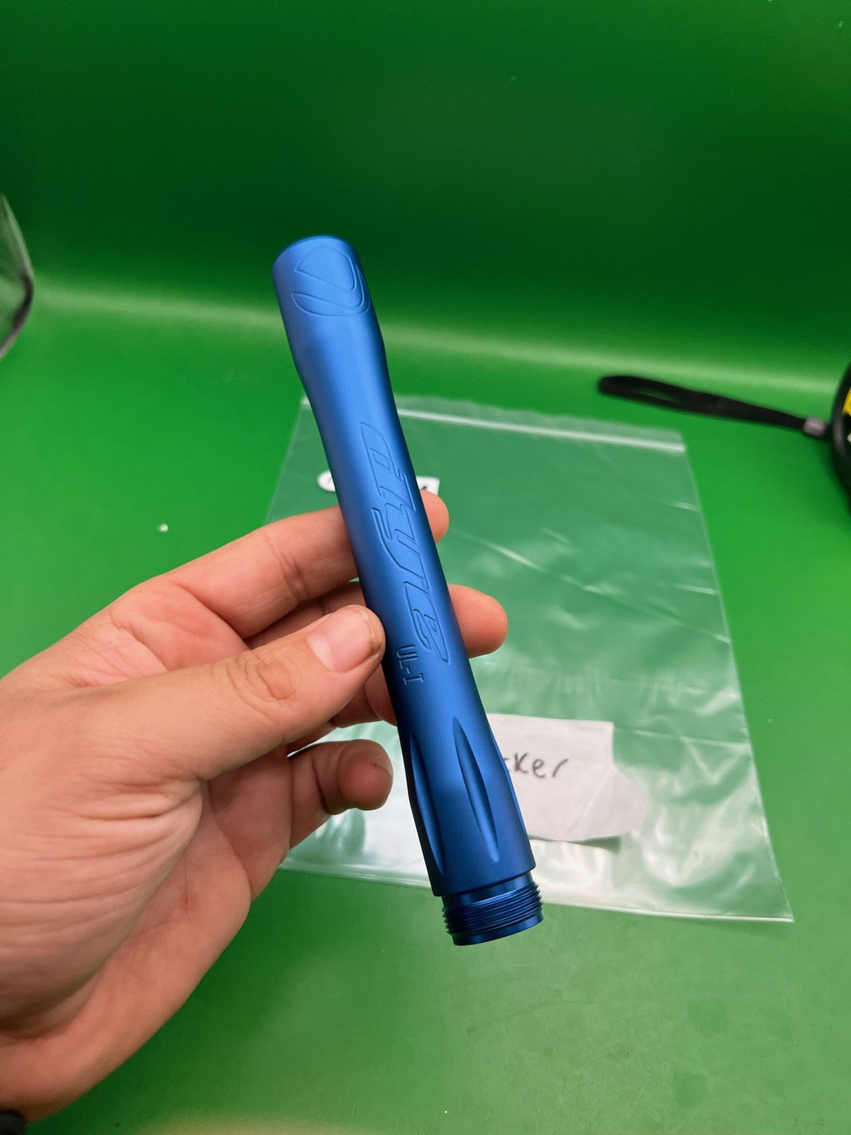 Dye UL-I Barrel Back Autococker AC Thread Dust Blue Aluminum