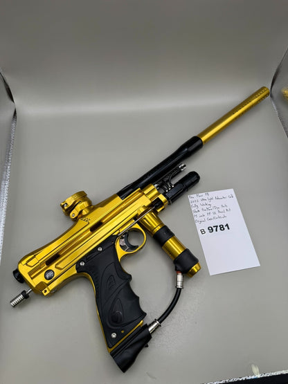 Free Flow PB 2022 Ultra Light Autococker - Gold - Paintball Marker Fully Working