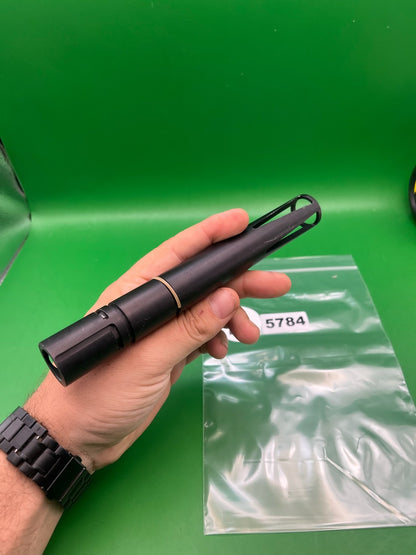 Crown Tip Automag Barrel 12" .689 Black - used paintball barrel - black