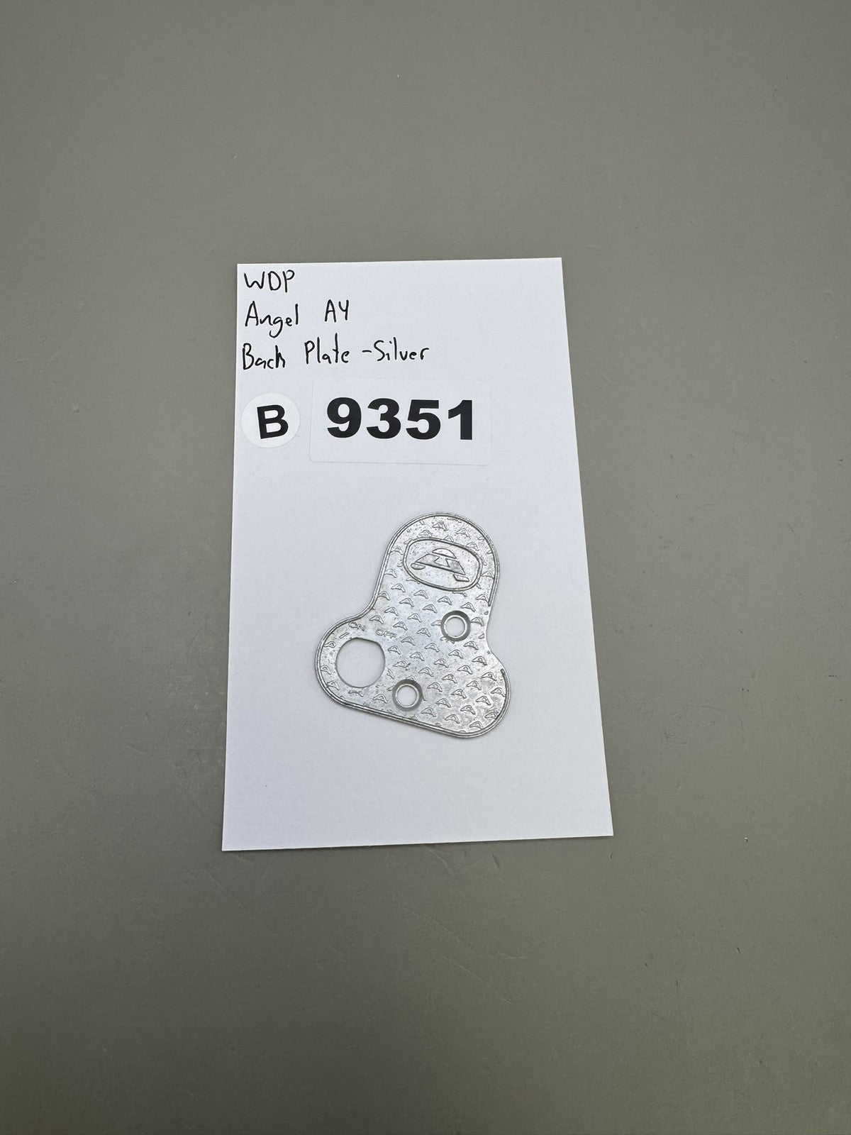 WDP Angel A4 Back Plate -Silver