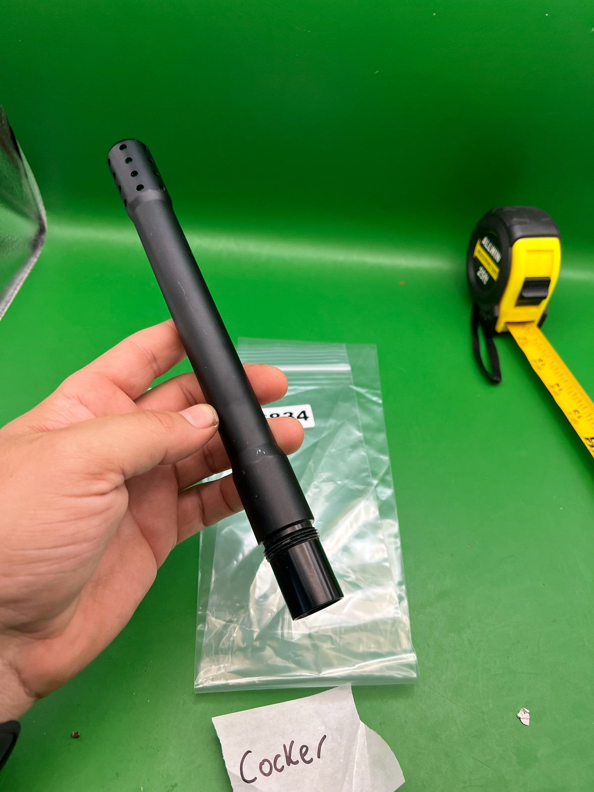 Autococker Barrel Black 12in .689 Bore Ported Tip