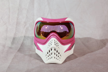 Grillz Paintball Mask Goggle White Pink Vision For Victory