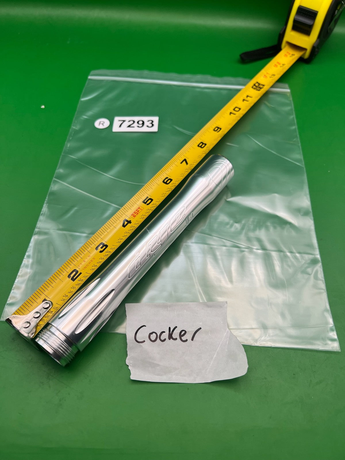 Dye UL-I Barrel Back Autococker AC Thread Polished Silver ~8"