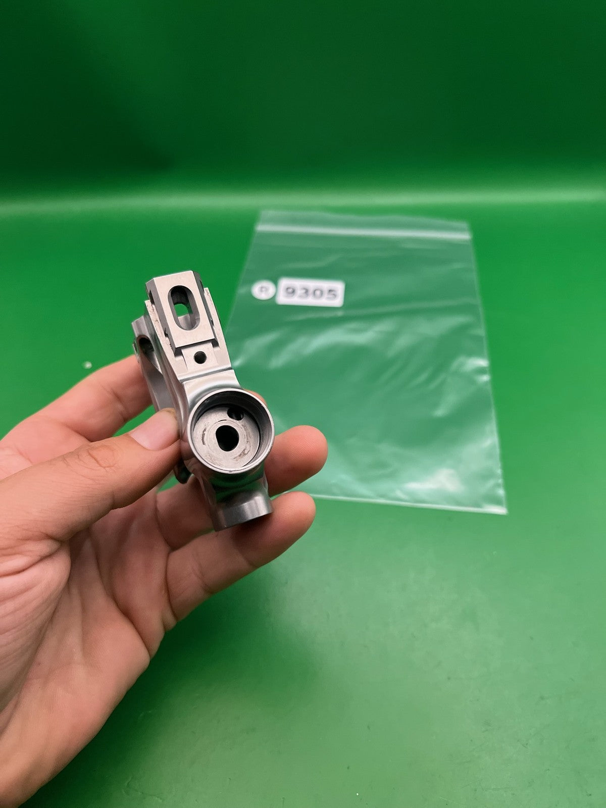 Bob Long G6R Front Half Body Silver Raw Aluminum Paintball Marker Part