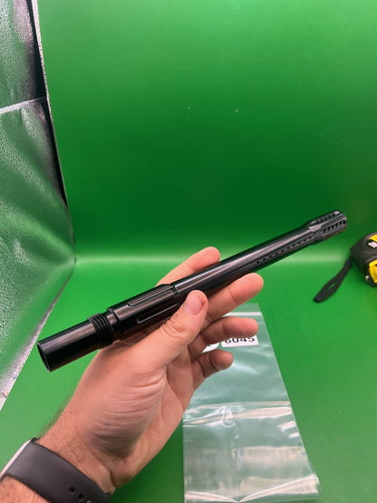 Angel NOS Dye Boomstick Barrel Back 12" .687 Black - used paintball barrel back - black