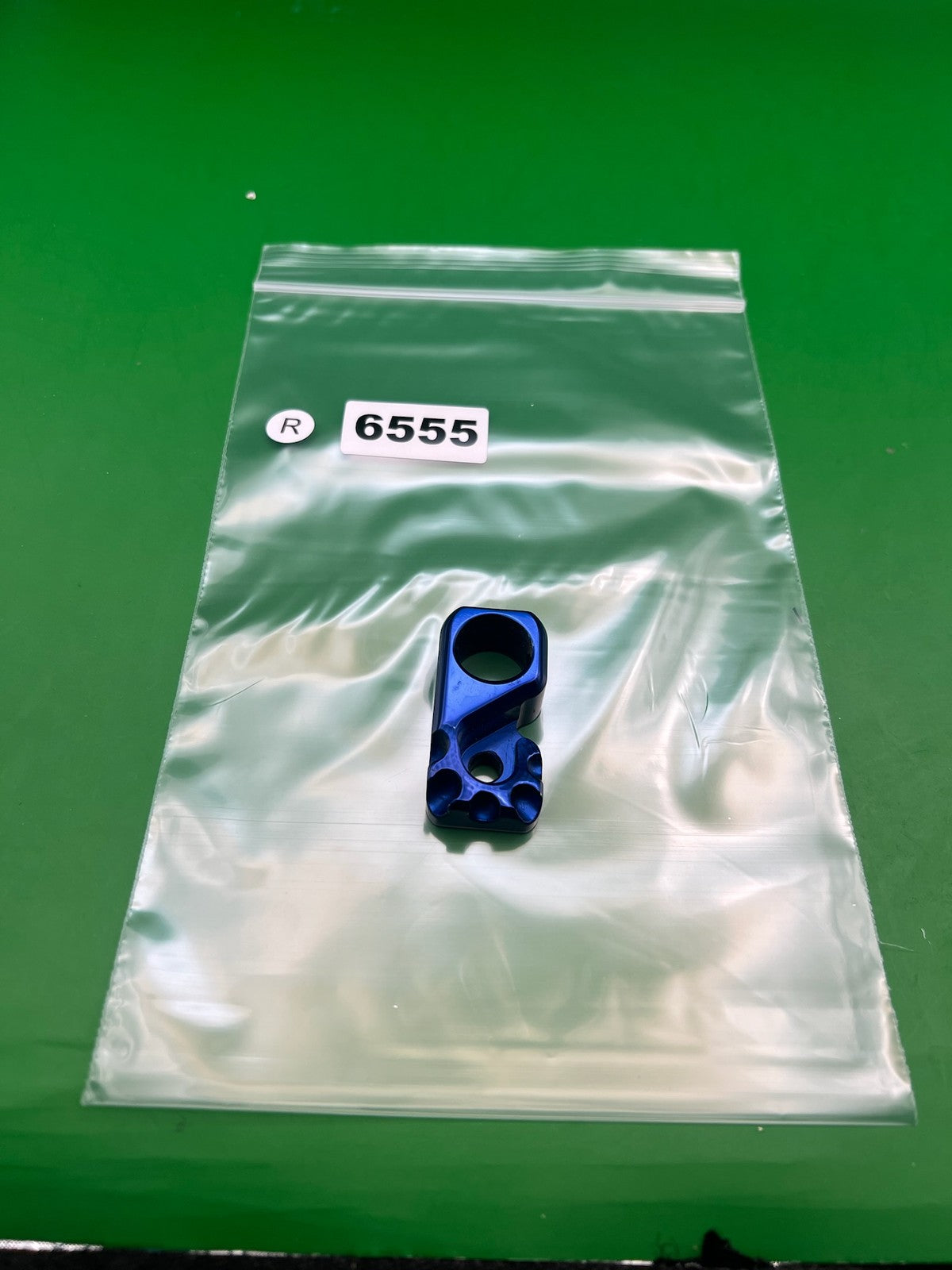 Blue Back Block Autococker - used paintball back block - blue anno
